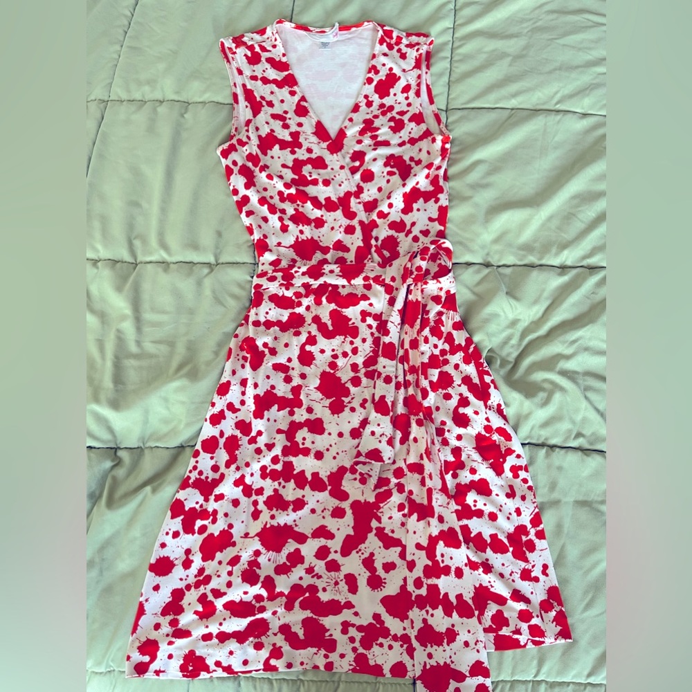 Vintage DVF Wrap Dress 100% Silk - Size 2
